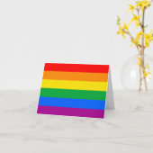 LGBTQ+ レインボープライドフラグ カード (黄色い花)