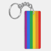 LGBTQ+ レインボープライドフラグ キーホルダー (正面左)