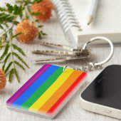 LGBTQ+ レインボープライドフラグ キーホルダー (正面右)