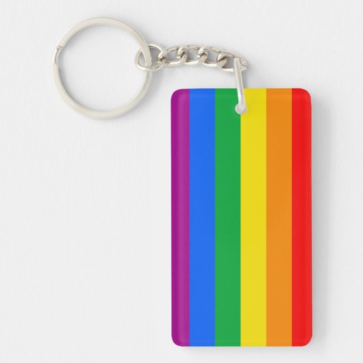 LGBTQ+ レインボープライドフラグ キーホルダー (正面)