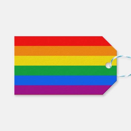 LGBTQ+ レインボープライドフラグ ギフトタグ (正面(横))