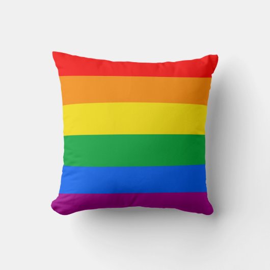 LGBTQ+ レインボープライドフラグ クッション (正面)