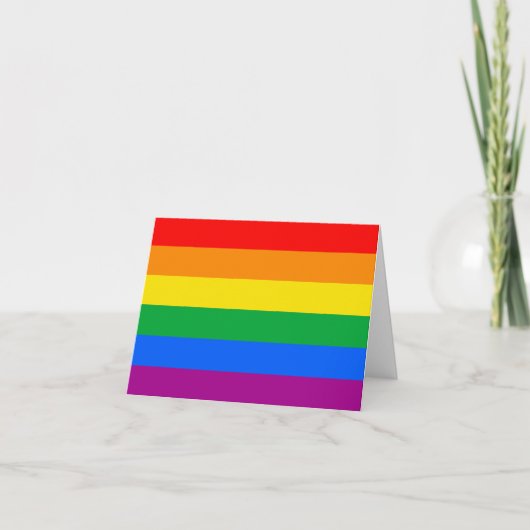 LGBTQ+ レインボープライドフラグ 案内状 (正面)
