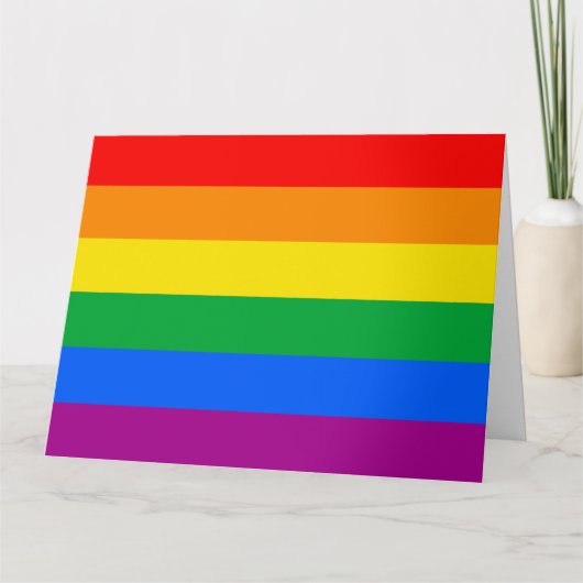 LGBTQ+ レインボープライドフラッグ カード (正面)