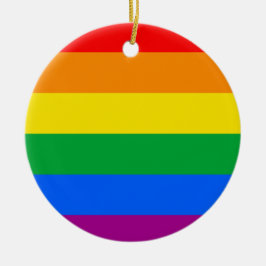 LGBTQ+ レインボープライドフラッグ セラミックオーナメント