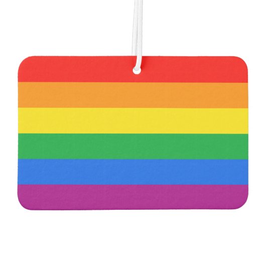 LGBTQ+レインボープライド国旗 カーエアーフレッシュナー (裏面)