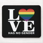 LGBTQ レインボープライド月間 愛は性別を超越する マウスパッド (正面)