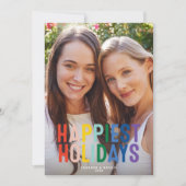 LGBTQ+ レインボープライド 最高のホリデー フォトカード シーズンカード (正面)