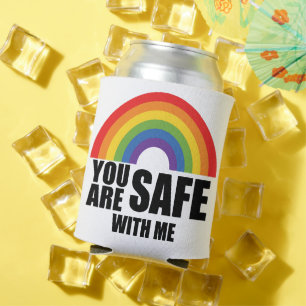 LGBTQ レインボープライド 私はあなたを守ります 缶クーラー