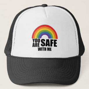 LGBTQ レインボープライド You Are Safe With Me キャップ
