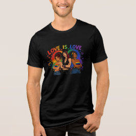 LGBTQ レインボー グラフィック Tシャツ