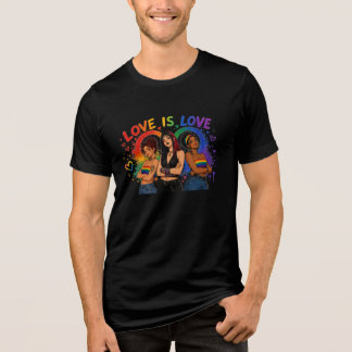 LGBTQ レインボー グラフィック Tシャツ