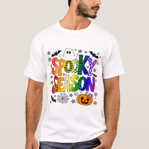 LGBTQ レインボー スプーキーシーズン ハロウィン Tシャツ