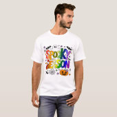 LGBTQ レインボー スプーキーシーズン ハロウィン Tシャツ (正面フル)