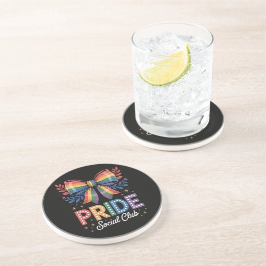 LGBTQ レインボー ボウ コースター (側面)