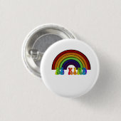 LGBTQ レインボー ポジティブ Be Kind 缶バッジ (正面&裏面)
