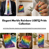 LGBTQ レインボー マーブル ウォーターボトル