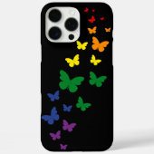 LGBTQ レインボー 蝶々 トレイル Case-Mate iPhoneケース (裏面)