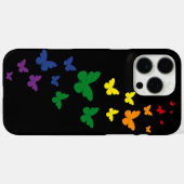 LGBTQ レインボー 蝶々 トレイル Case-Mate iPhoneケース (裏面 (横))