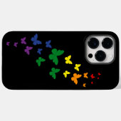 LGBTQ レインボー 蝶の軌跡 Case-Mate iPhoneケース (裏面 (横))