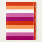 LGBTQ+レズビアン国旗ストライプのプライド- プランナー手帳 (裏面)