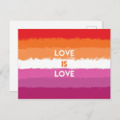 LGBTQ レズビアン プライド ポストカード (正面/裏面)