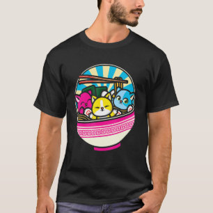 LGBTQ レズビアン 猫 パンセクシャル フラッグ パン プライド Tシャツ