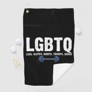 LGBTQ レッグス お尻 二の腕 太もも 筋トレ大好き ゴルフタオル
