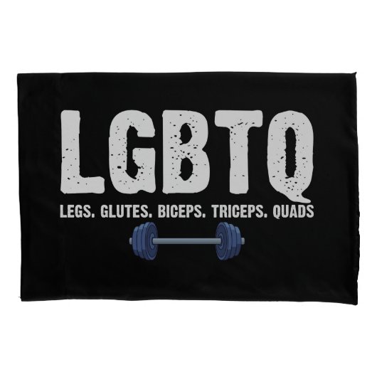 LGBTQ レッグス グルテス 上腕二頭筋 三頭筋 大腿四頭筋 ジム ラバー 枕カバー (正面)