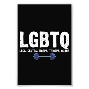 LGBTQ レッグス グルテ バイセプス トライセプス 大腿四頭筋 ジム好き フォトプリント
