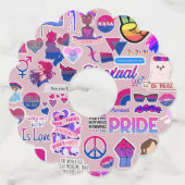 LGBTQ+ワイングラスラベル ワイングラスタグ (正面)