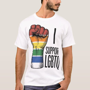 LGBTQ ヴィンテージ プライド フィスト Tシャツ デザイン 1
