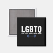 LGBTQ 下半身 二の腕 太もも 筋トレ女子 トレーニング マグネット (正面/裏面)