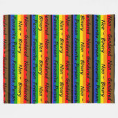 LGBTQ+人お気に入りのフリースブランケット フリースブランケット (正面(横))