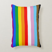 LGBTQ+ 包括的プライドフラグ アクセントクッション (正面(垂直))