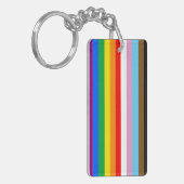 LGBTQ+ 包括的プライドフラグ キーホルダー (正面左)