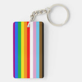 LGBTQ+ 包括的プライドフラグ キーホルダー (裏面)