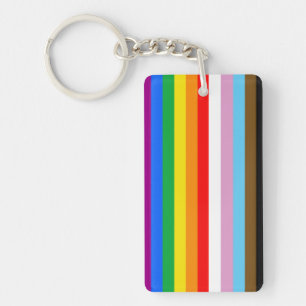 LGBTQ+ 包括的プライドフラグ キーホルダー