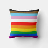 LGBTQ+ 包括的プライドフラグ クッション (裏面)