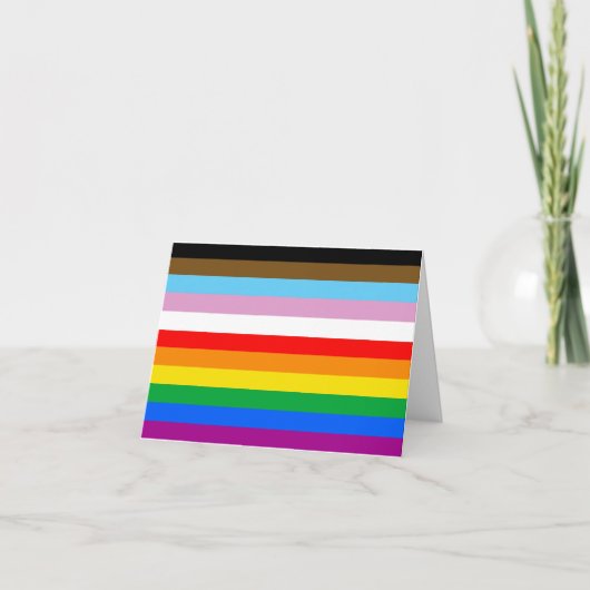 LGBTQ+ 包括的プライドフラグ シーズンカード (正面)
