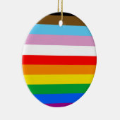 LGBTQ+ 包括的プライドフラグ セラミックオーナメント (右)