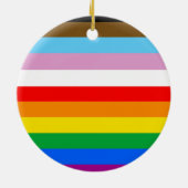 LGBTQ+ 包括的プライドフラグ セラミックオーナメント (裏面)