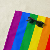 LGBTQ+ 包括的プライドフラグ ビーチタオル (インサイチュ)