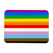 LGBTQ+ 包括的プライドフラグ マグネット (横)