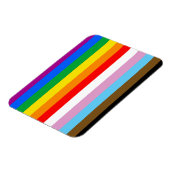 LGBTQ+ 包括的プライドフラグ マグネット (左側)