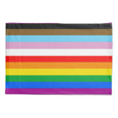 LGBTQ+ 包括的プライドフラグ 枕カバー (裏面-左)