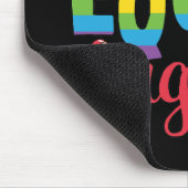 LGBTQ – 同等の権利 – レインボーカラー マウスパッド (コーナー)