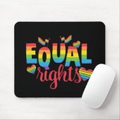 LGBTQ – 同等の権利 – レインボーカラー マウスパッド (マウス)