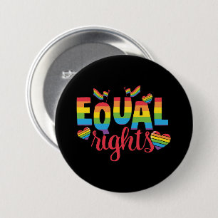 LGBTQ – 同等の権利 – レインボーカラー 缶バッジ