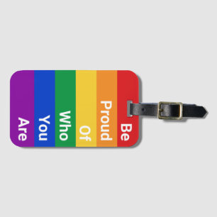 LGBTQ+国旗誇りを持った、自分が何者か ラゲッジタグ